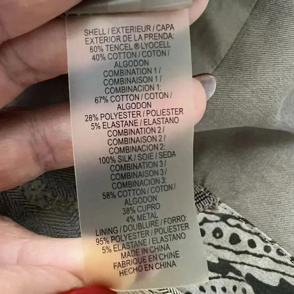 Elie Tahari Devona Skirt‎ Mushroom Women’s Size 8 Belted Side Panels Boho - Picture 11 of 16